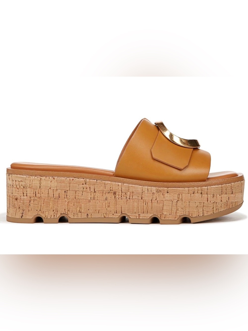 Franco Sarto Hoda Cork Platform Slide Sandals
